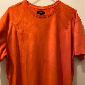 Orange suede AKOO shirt